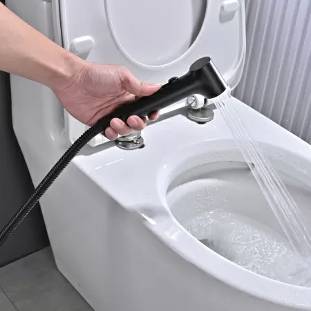 Гигиенический душ со смесителем Rose R235H, черный