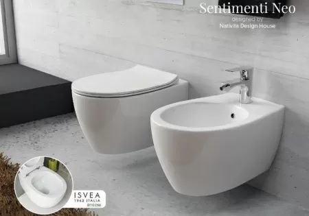 Унитаз ISVEA Sentimenti Neo подвесной 363*510*400 терракотовый матовый 10AR02010SV-2U