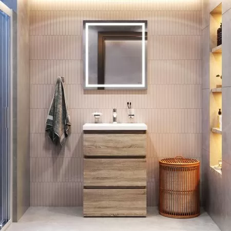 Комплект для ванной комнаты AM.PM Gem S BK91GC зона красоты