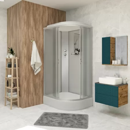 Душевая кабина Niagara Classic NG-2509-14BK (100х100х200) высокий поддон(40см),стекло тонированное