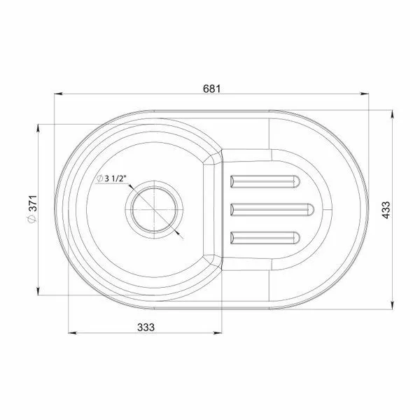 Кухонная мойка GranFest Smart 685 белый