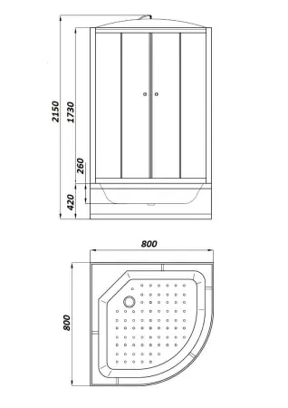 Душевая кабина PARLY EF821