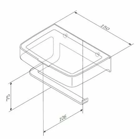 Держатель для туалетной бумаги AM.PM Inspire 2.0 A50A341500 с коробкой