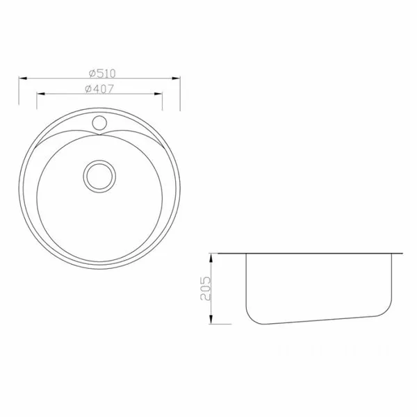 Мойка ZorG INOX ZR 510/205