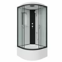 Душевая кабина Niagara Classic NG-6707-14 (80х80х215) высокий поддон(40см),черный,стекло прозрачное