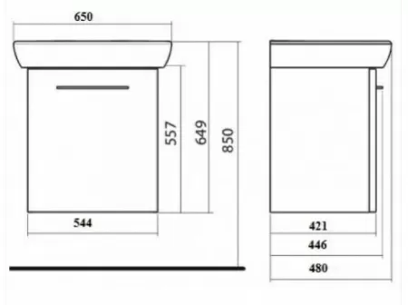 Тумба с умывальником Kolo Nova Pro M39025000