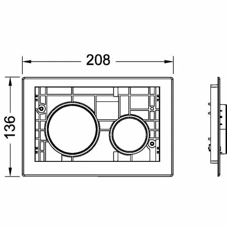 Клавиша модульной системы TECE TECEloop modular Белый матовый 9240618