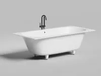 Ванна встраиваемая Salini ORNELLA AXIS 190x90, S-Sense, глянцевый белый 103412G