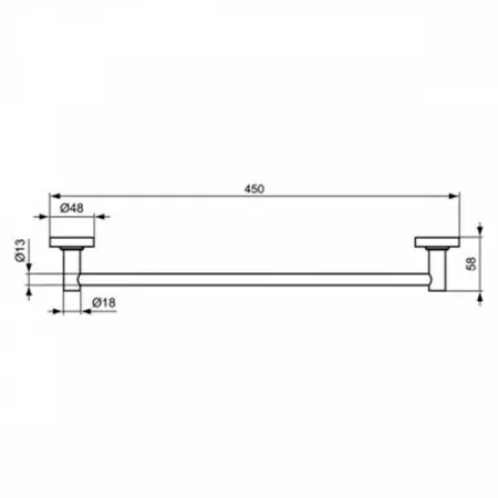 Полотенцедержатель Ideal Standard IOM 45 см
