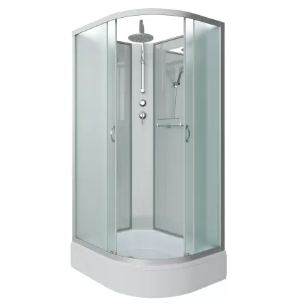 Душевая кабина Niagara Classic NG-33394-14LBKT (130х90х210) средний поддон(26см),стекло матовое