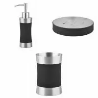 Комплект аксессуаров для ванной комнаты WasserKRAFT Wern (дозатор, мыльница, стакан)
