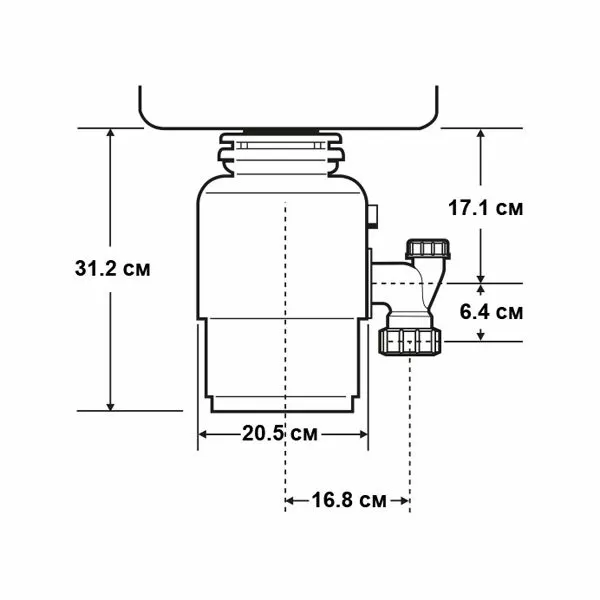 Измельчитель пищевых отходов InSinkErator Evolution 100-2B