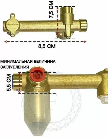 Cмеситель для раковины FILARETE Fing FL4040 (Матовое золото)
