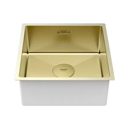 Мойка Paulmark NEXT 44 UNI PM214444-LG 440х440х200 мм, нержавеющая сталь, светлое золото