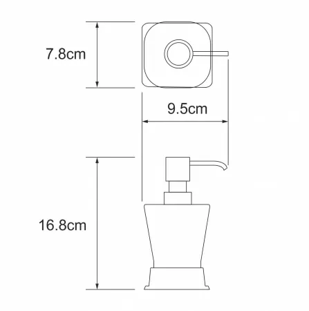 Дозатор для жидкого мыла WasserKRAFT Amper K-5499