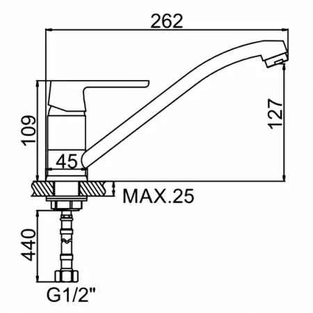 Смеситель для мойки Ledeme H53W L4953W