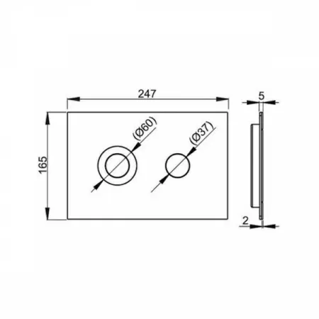 Кнопка смыва AlcaPlast Flat Turn