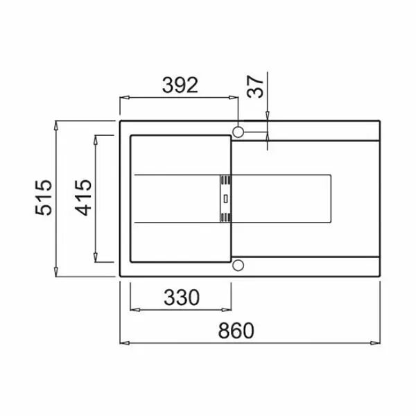 Кухонная мойка Elleci Smart 400 G40 Nero LGI40040SMT