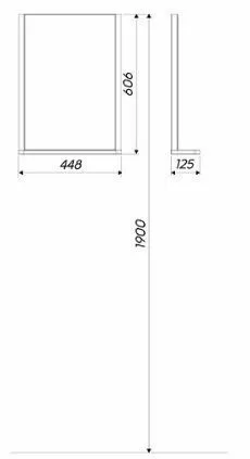 Зеркало Kolo Rekord 88418000 44.8х60.6х12.5 см с подсветкой