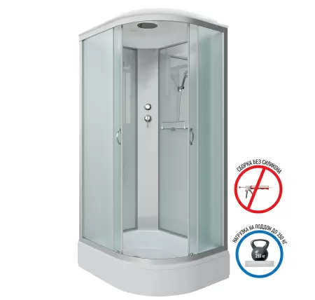 Душевая кабина Niagara Classic NG-2509-14BK (100х100х200) высокий поддон(40см),стекло тонированное