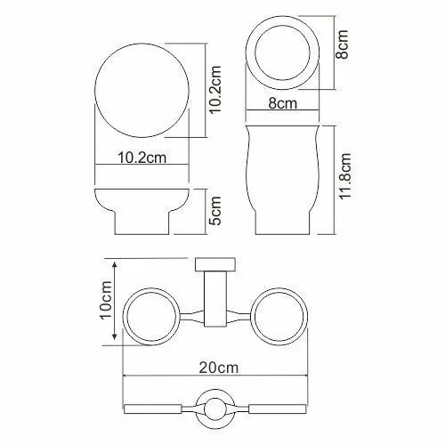 Держатель стакана и мыльницы WasserKRAFT K-24226