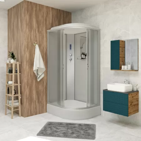 Душевая кабина Niagara Classic NG-2310-14LBKTG (120х80х210) высокий поддон(40см),стекло матовое