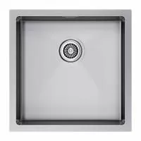 Мойка Paulmark GERBERG 44 UNI PM254444-BS 440х440х200 мм, нержавеющая сталь, брашированная нержавеющая сталь