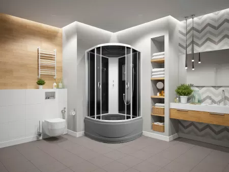 душевая кабина ERLIT™ ER3509TP-C2-RUS_GRAY (900*900*2150)