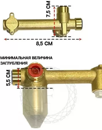 Cмеситель для раковины FILARETE Fing FL4040 (Графит)