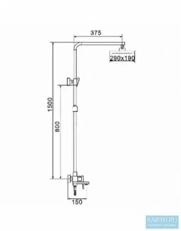 Душевая система Rose R2836H