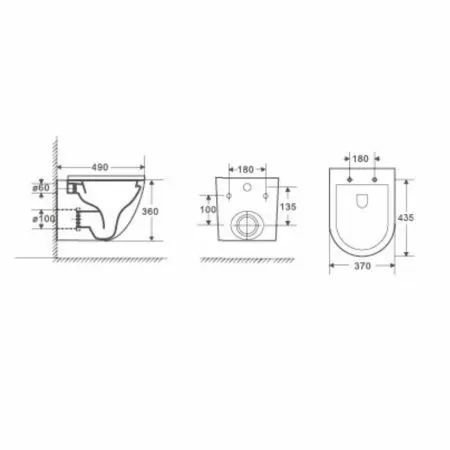 Унитаз с инсталляцией WeltWasser MARBERG 507 + MERZBACH 004 MT-BL + MAR 507 SE