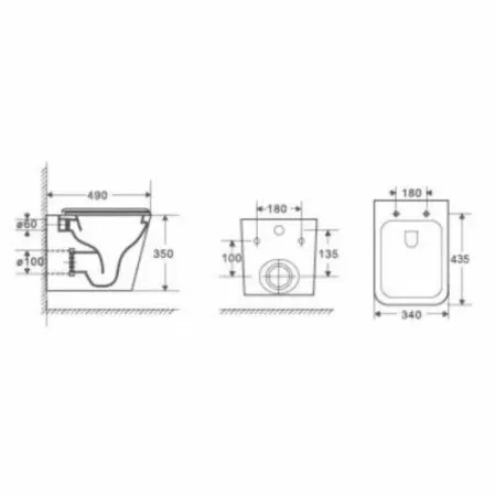 Унитаз с инсталляцией WeltWasser AMBERG 506 + GELBACH 004 GL-WT + AMBERG RD-MT CR