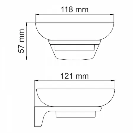 Комплект аксессуаров для ванной комнаты WasserKRAFT Elbe (дозатор, мыльница, подстаканник, держатель)