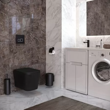 Унитаз Taliente Correto CR25200 Nero подвесной