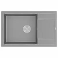 Мойка Paulmark FLUGEN 60 PM317850-GRM 500х780х200 мм, IT-GRANIT, серый металлик