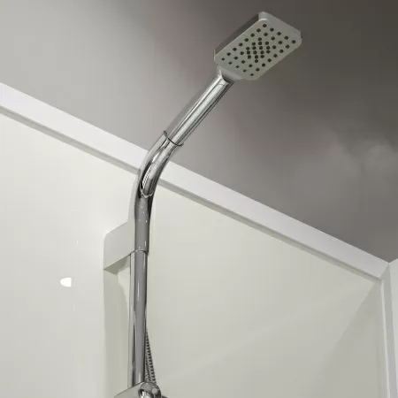 Душевая кабина Niagara Standart ST100/80/15Q/BK (100х80х200) прямоугольник,поддон 15см,распашная,проф.белый,без крыши