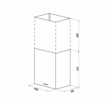 Кухонная вытяжка Maunfeld Box Push 40 белый