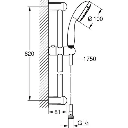 Душевой гарнитур Grohe Tempesta New 27924001