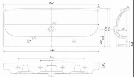 Раковина для ванной Kolo Traffic L91520900 двойная, белая