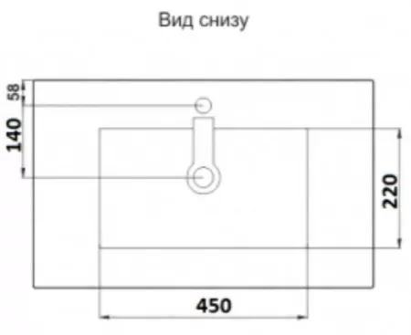 Умывальник врезной на столешницу CeramaLux 803-80