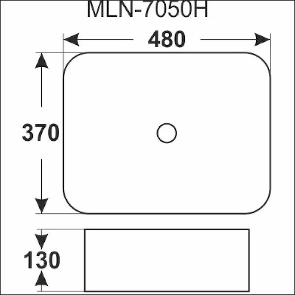 Раковина MELANA MLN-7050H