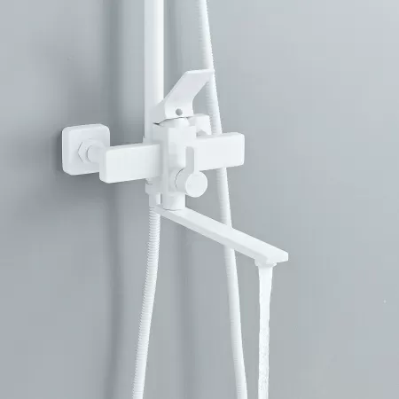 Душевая система Shevanik S6136C, белый