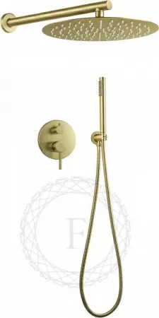 Душевая система скрытого монтажа FILARETE Roun FL1023 (Матовое золото)