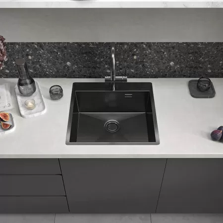 Кухонная мойка Reflexion Iseo RX2250BL оружейная сталь