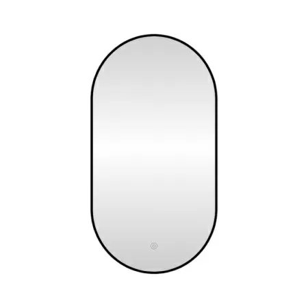 Зеркало с подсветкой LED Fixsen FX-3100B овальное 50х100 см, черное