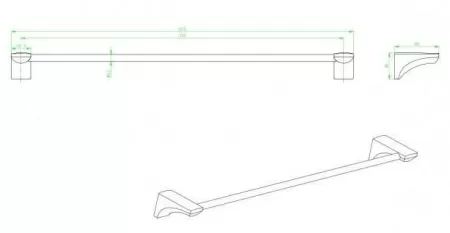 Полотенцедержатель CeramaLux Monelli 70008