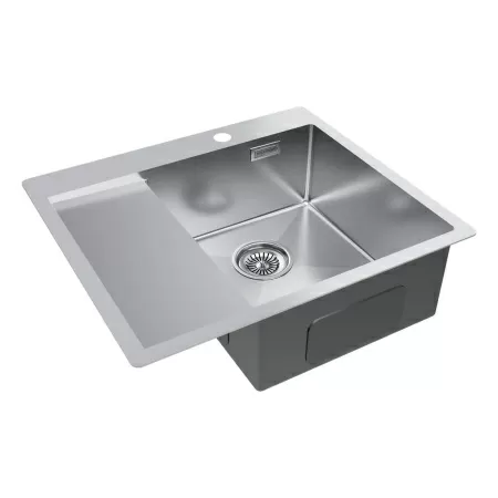Мойка Paulmark KRONER 59F PM225951-BSR 510х590х200 мм, нержавеющая сталь, нержавеющая сталь
