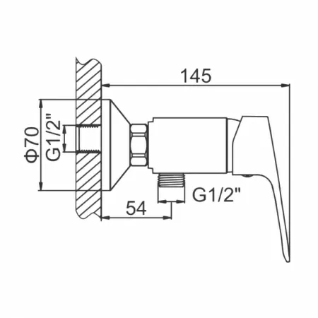 Смеситель для душа Ledeme H49 L2049