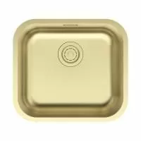 Мойка Paulmark VELLO 48 UNI VE48-LG 480х430х180 мм, нержавеющая сталь, светлое золото
