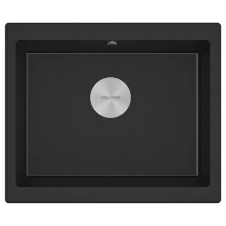 Мойка Paulmark GERA 60 PM205546-BLM 460х550х200 мм, IT-GRANIT, черный металлик